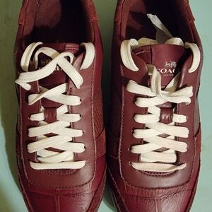 Coach Men's Burgundy Sneakers